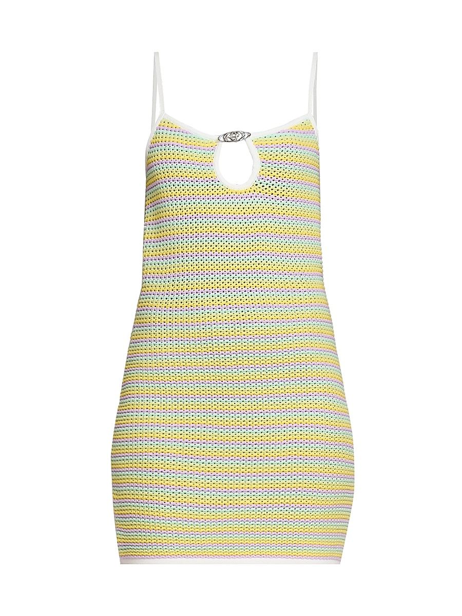 Women's Bourgeois Stripe Mini Dress - Size Large