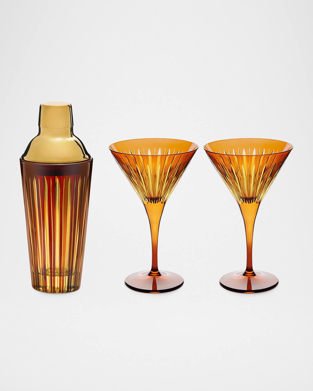 Prism Cocktail Shaker & Martini Glass Set