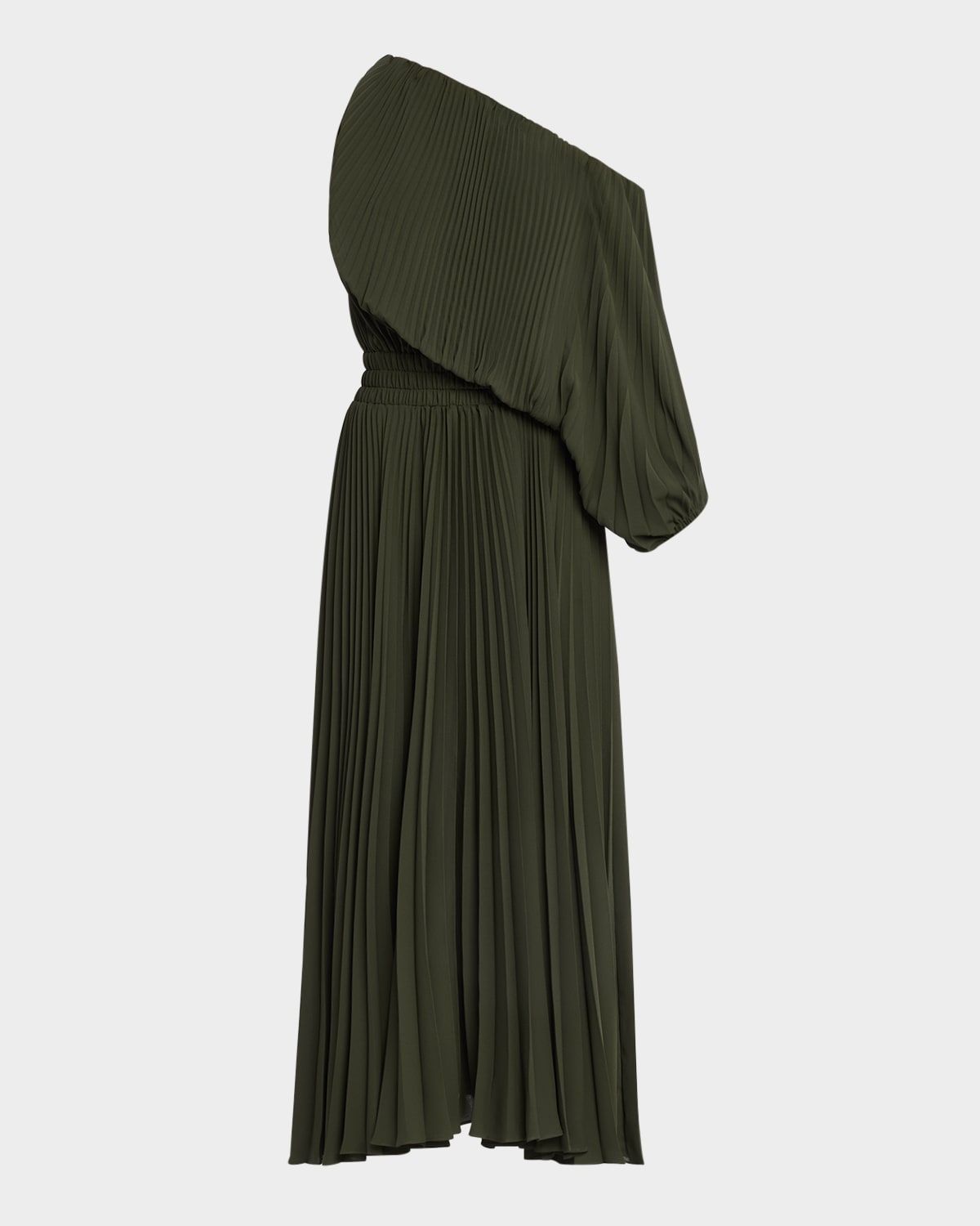 Mara Pleated Asymmetric Dress