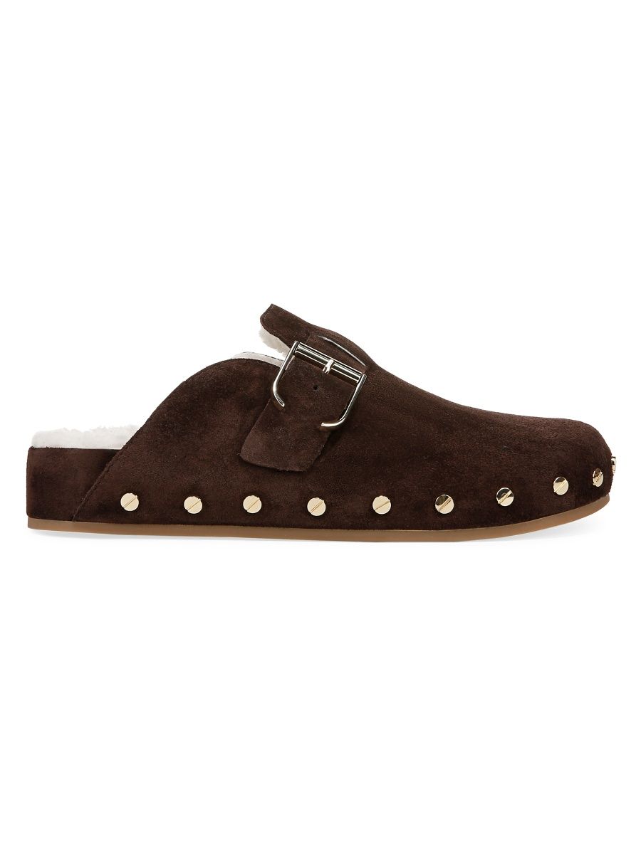 Veronica Beard Women's Fern-2 Suede Mules - Espresso - Size 10
