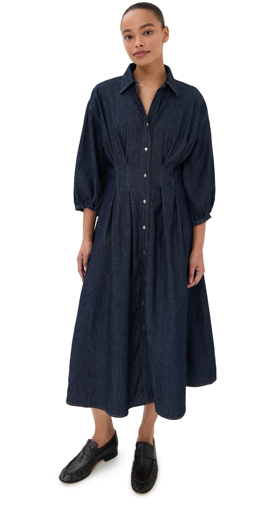 TWP Mason Dress INDIGO RESIN 8
