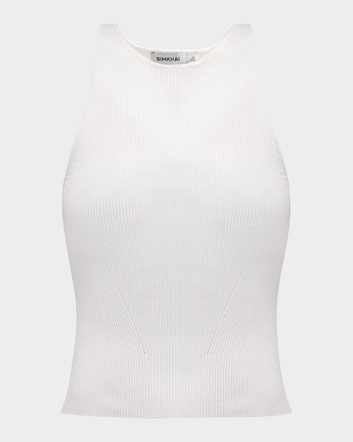 Reza Ribbed Racerback Tank Top