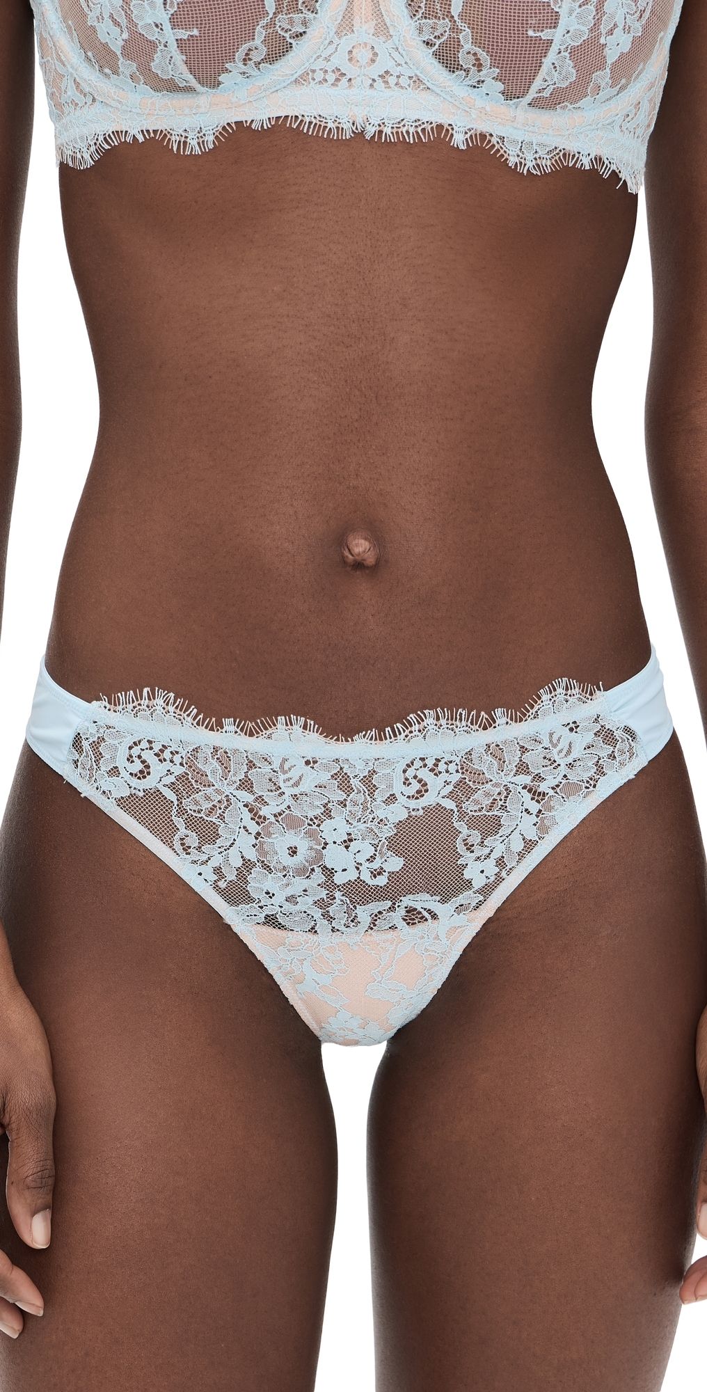 Skarlett Blue Entice Thong Panties Saltwater/Cashmere L