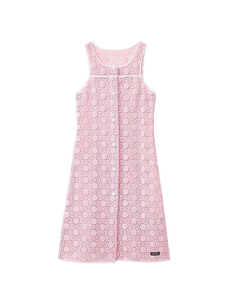 Women's Macrame Dress - Pink - Size 2