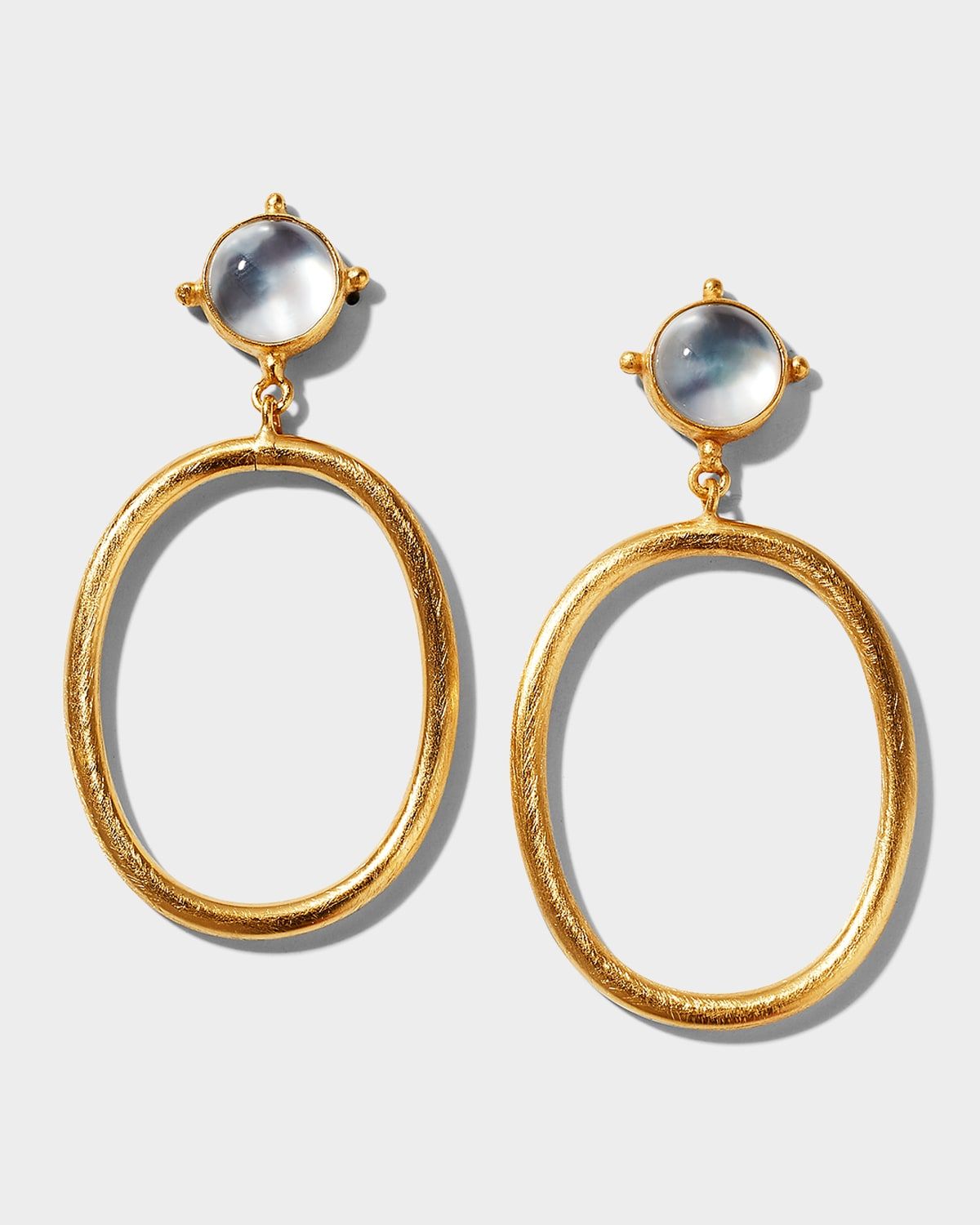 Mother-of-Pearl Doublet Hoop Earrings