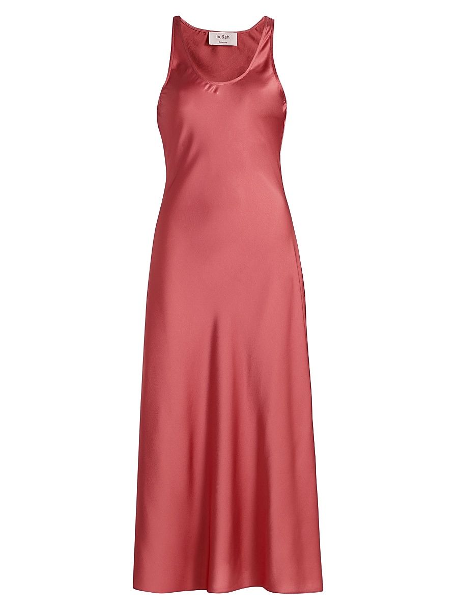 Women's Cloa Bias-Cut Midi-Dress - Blush - Size XS
