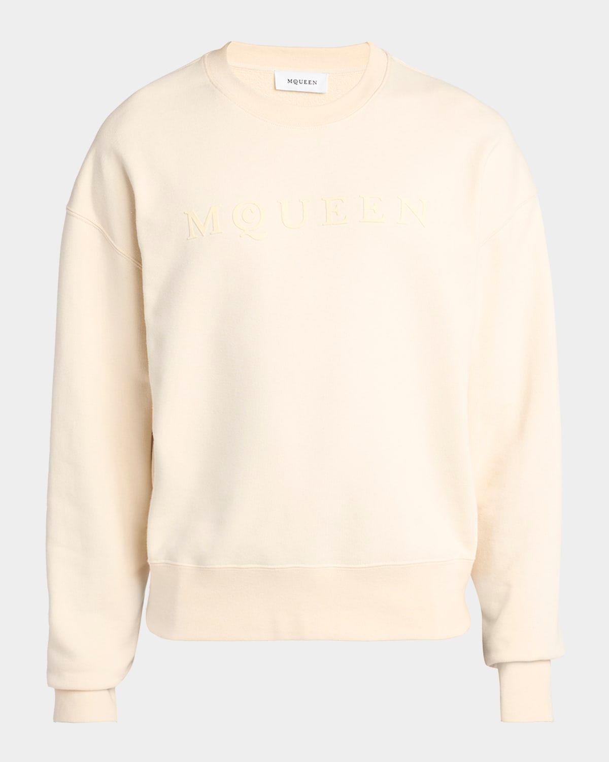 Men & apos;s Tonal Logo Cotton Crewneck Sweater