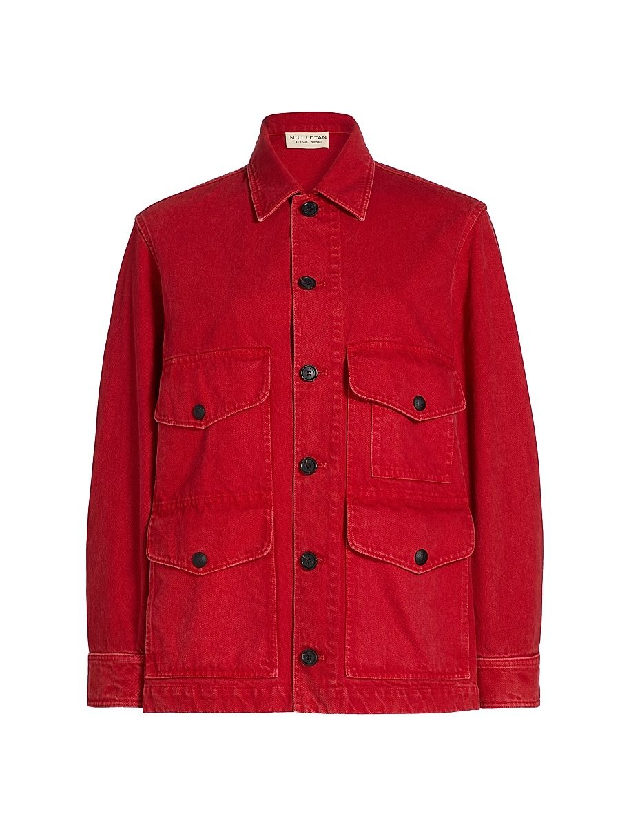 Women's Leroy Denim Jacket - Scarlet - Size XL