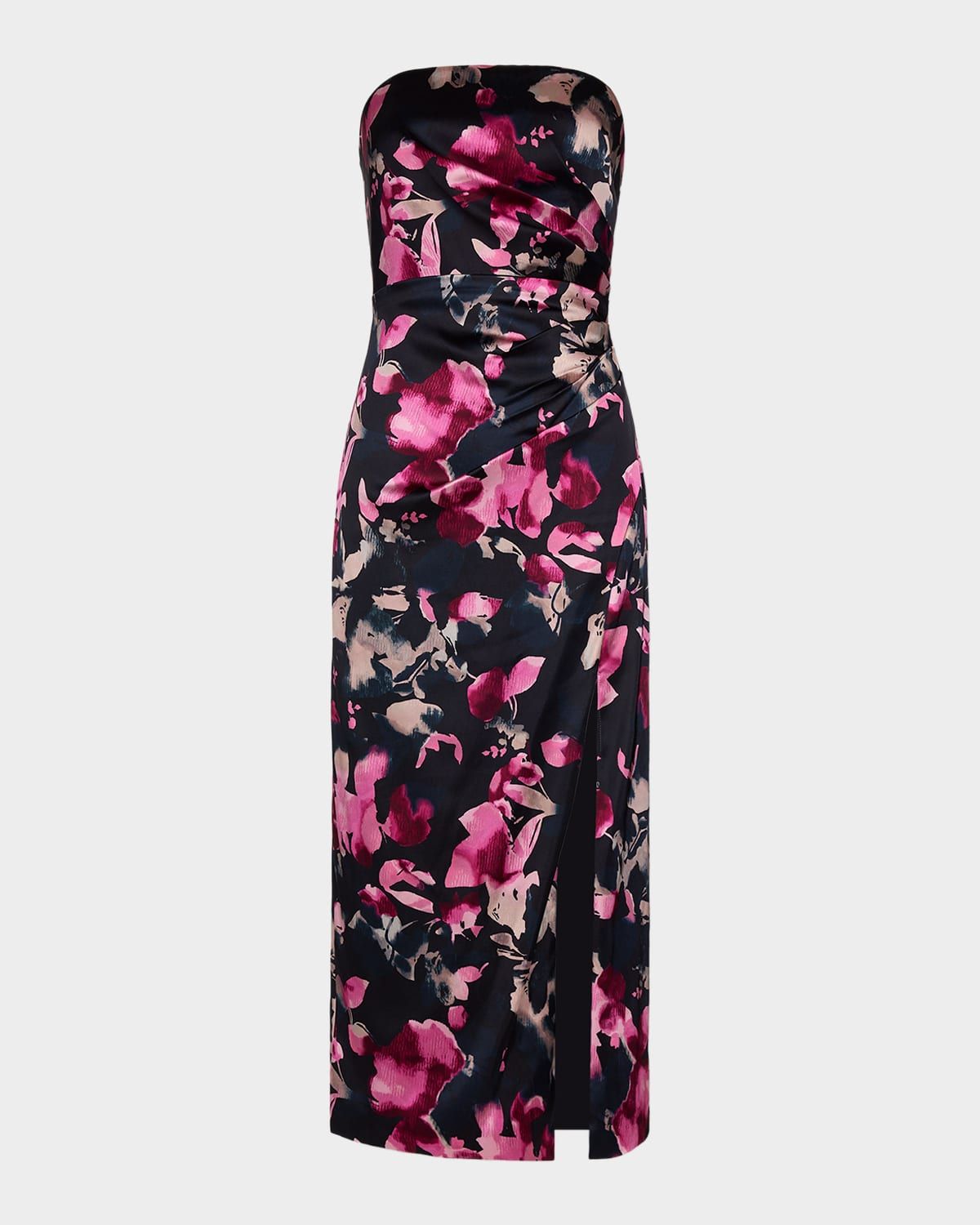 Dory Strapless Floral Midi Dress