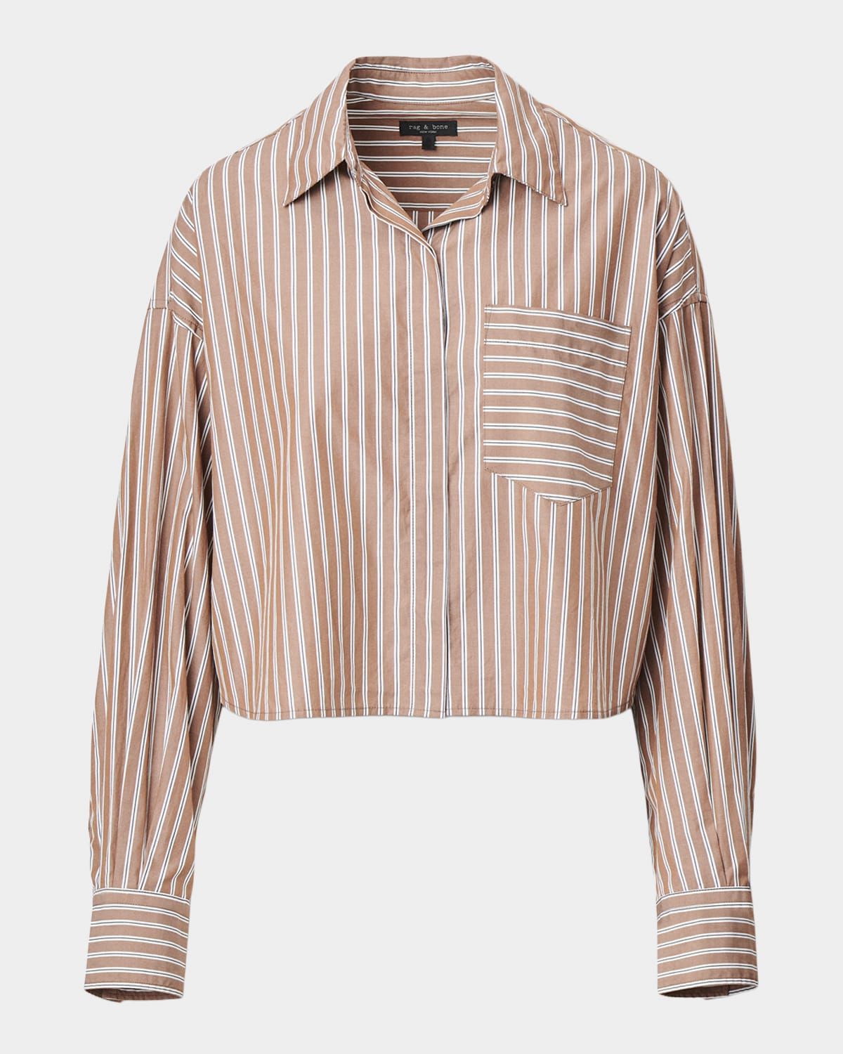 Marin Pinstripe Cropped Shirt