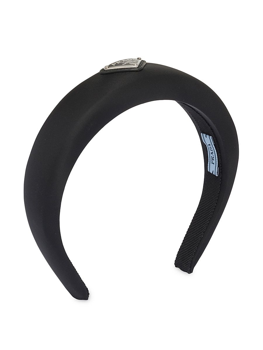 Women's Re-Nylon Headband - Black Silver