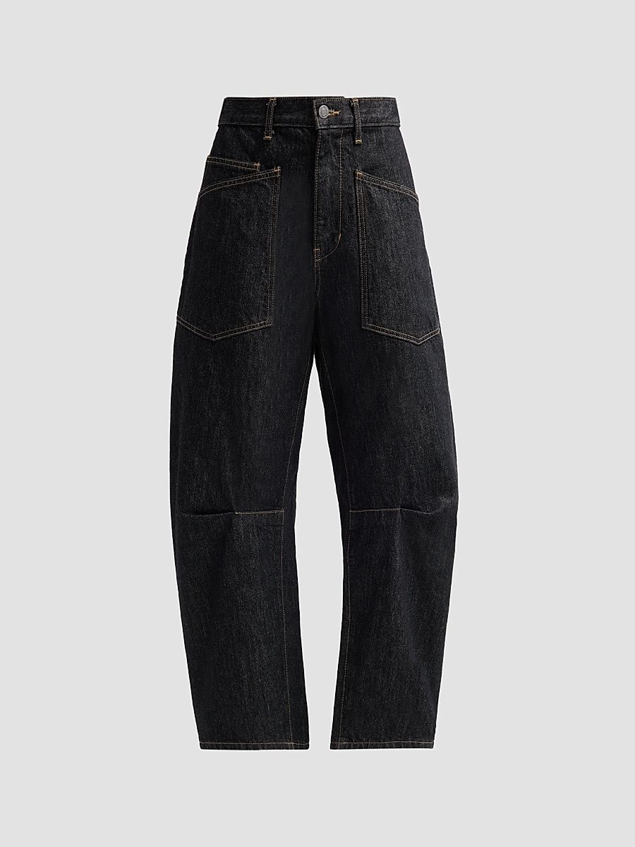 Women's Shon Barrel-Leg Jeans - Resin Rinse - Size 29