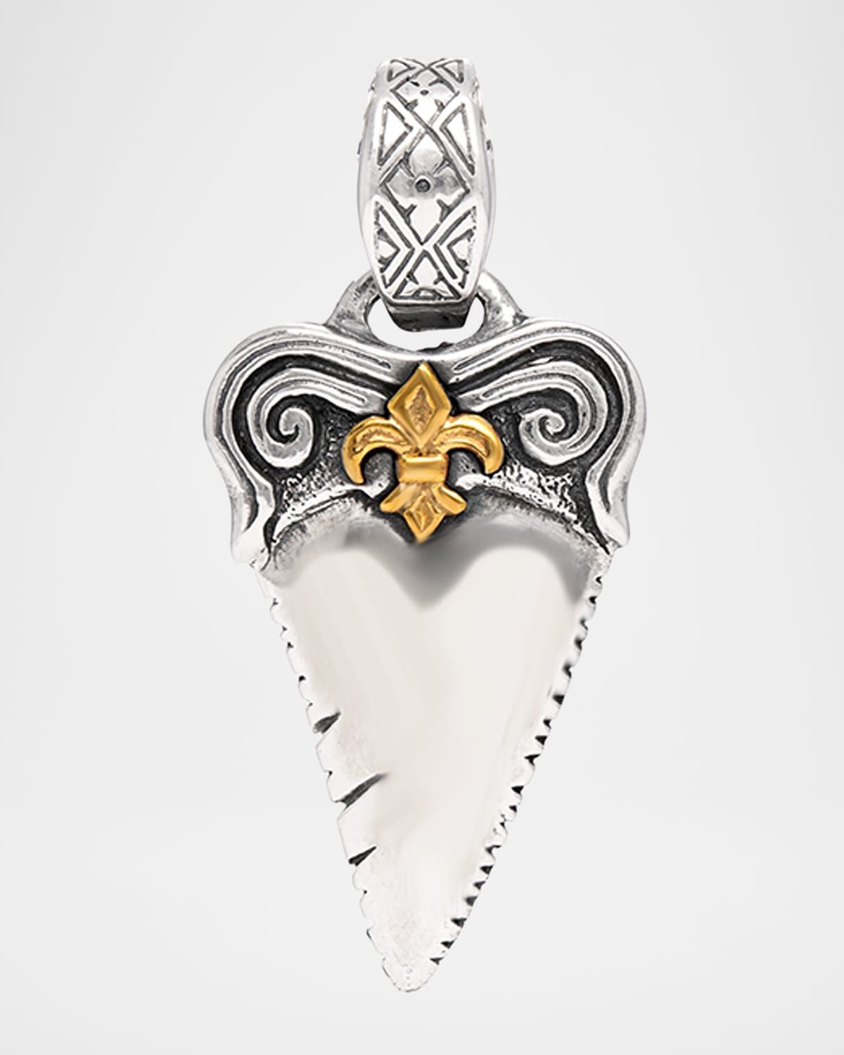 Sterling Silver and Bronze Tooth Pendant