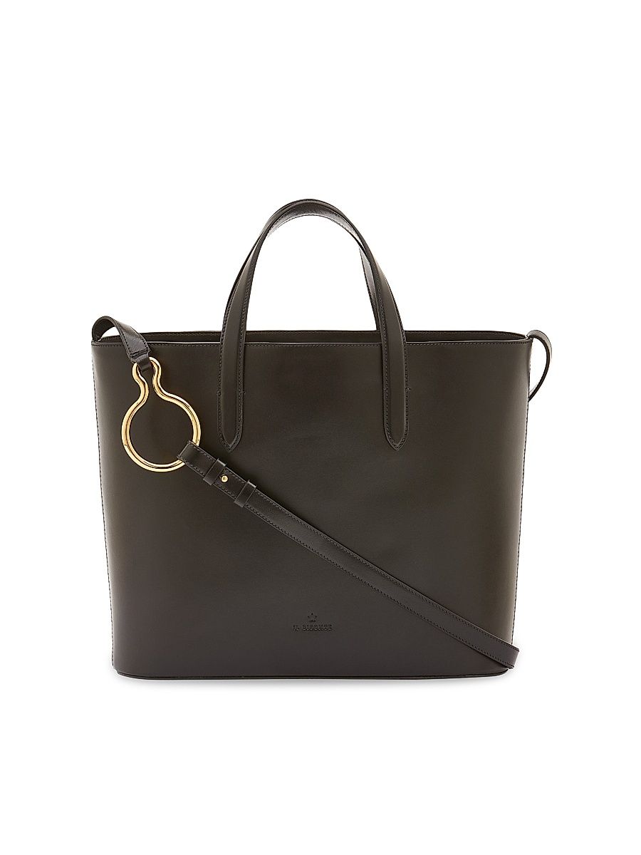 Women's Consuelo Leather Tote Bag - Black
