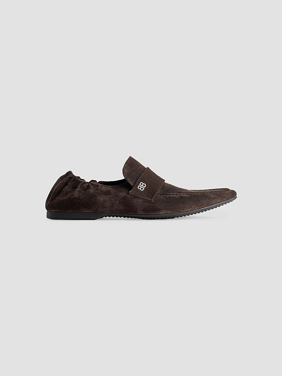 Balenciaga Men's Palermo BB Loafers - Brown - Size 12