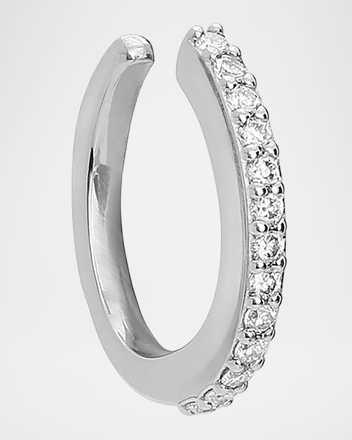 14K Gold Diamond Ear Cuff