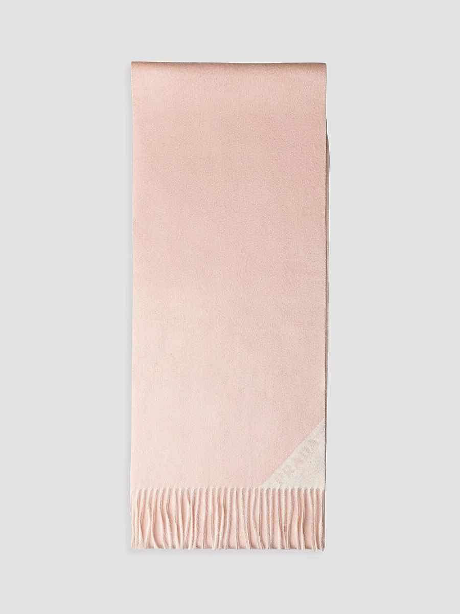 Prada Women's Cashmere Scarf - Pink