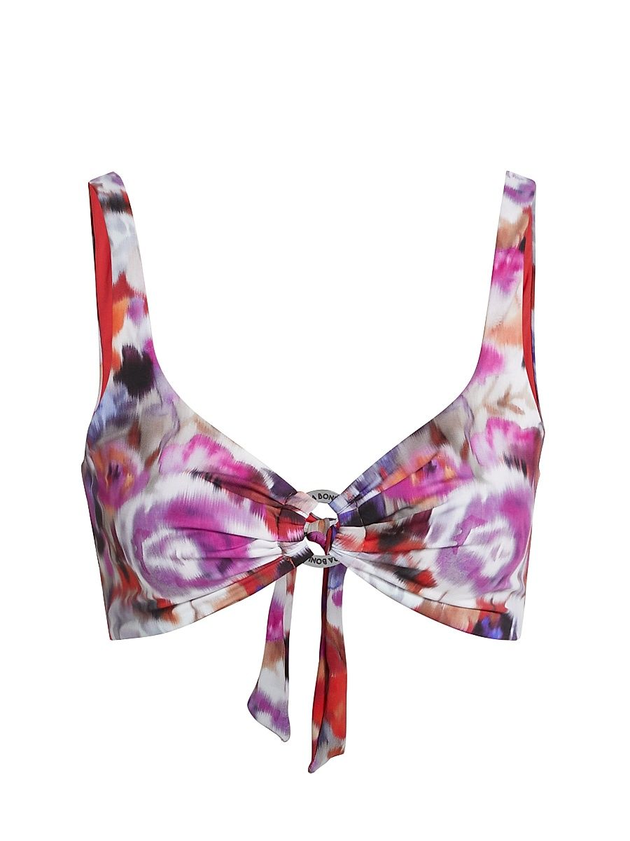 Women's Gia Ring-Insert Bikini Top - Summer Splash - Size Small