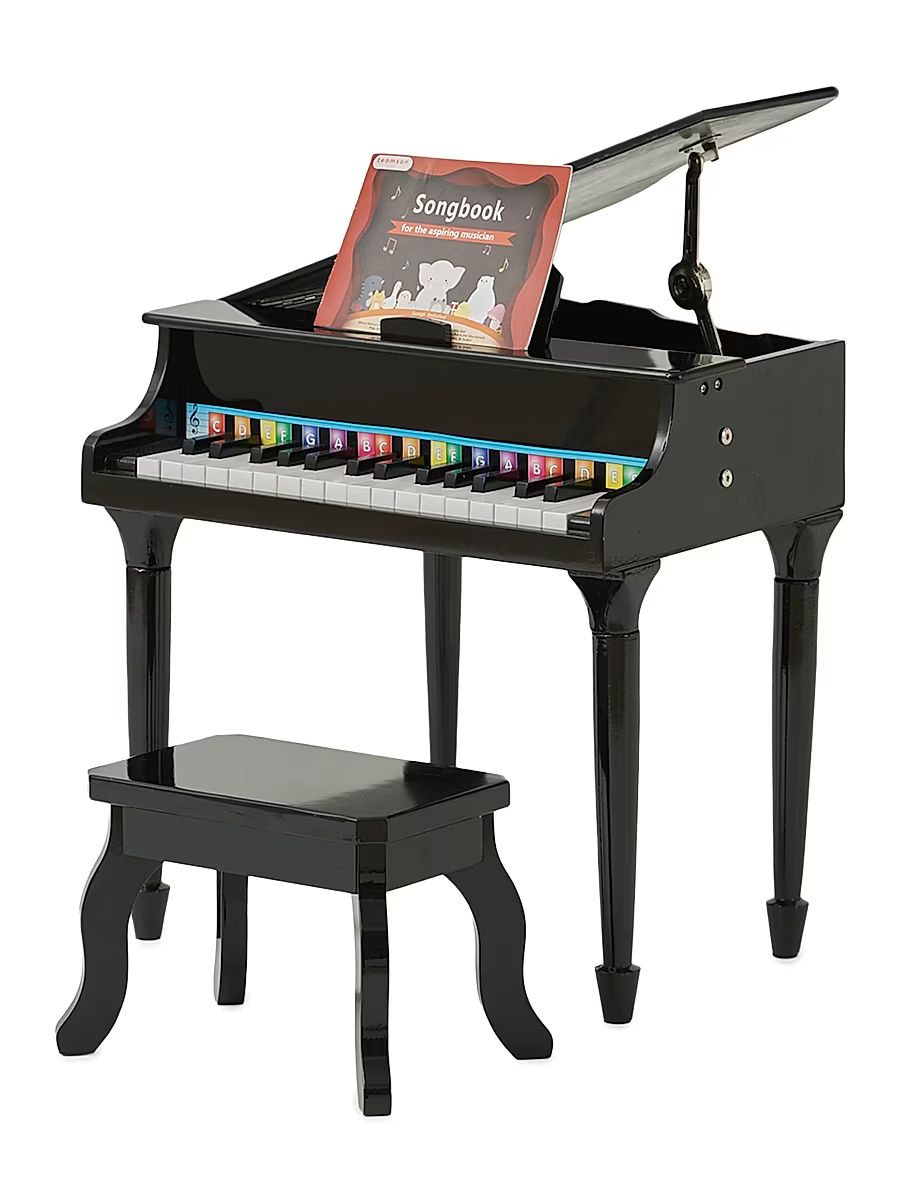 Kid's Black Baby Grand Piano - Black