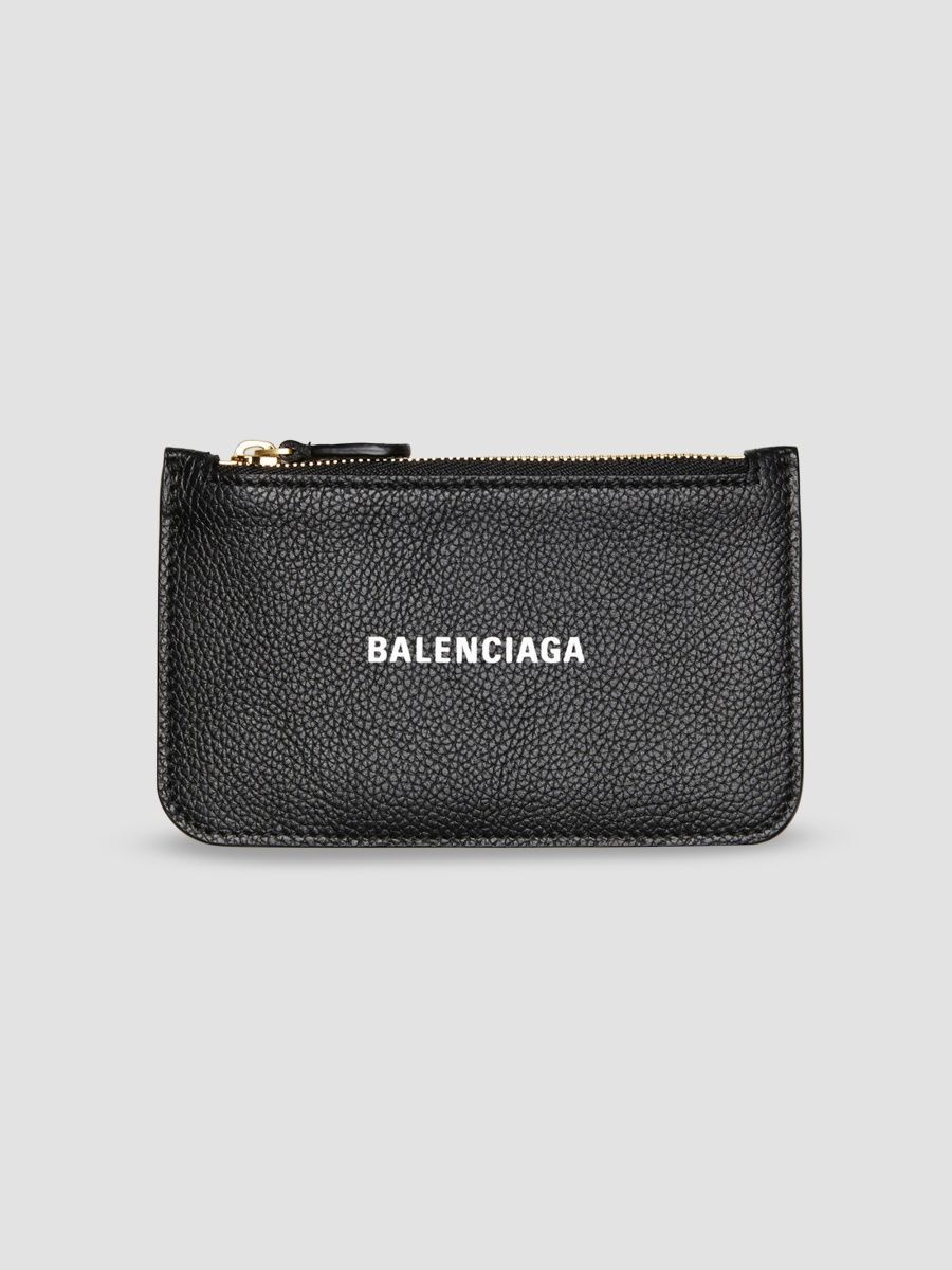 Balenciaga Women's Cash Long Coin and Card Holder - Black White