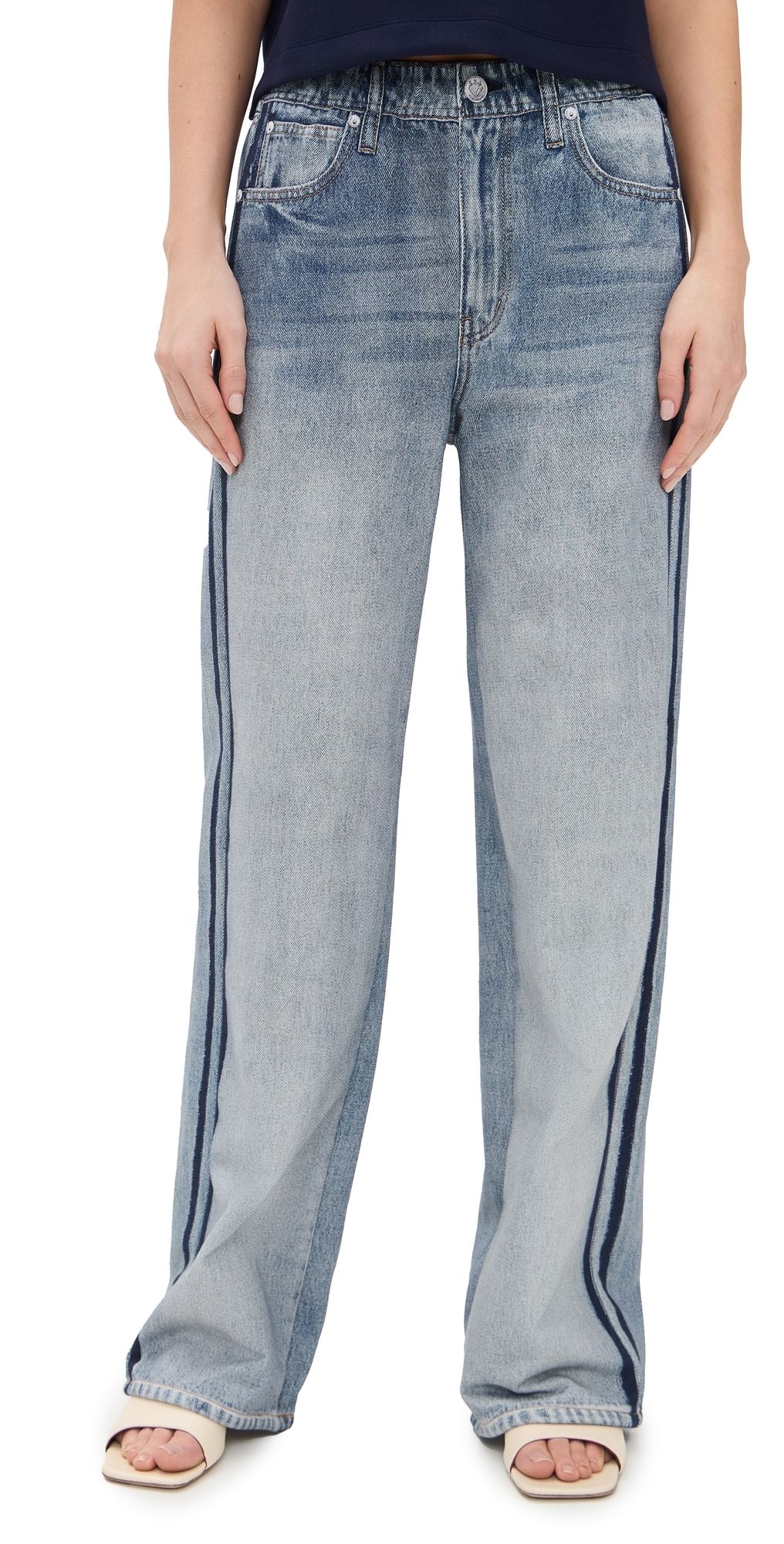rag & bone Miramar Wide Leg Track Pants Coney XL