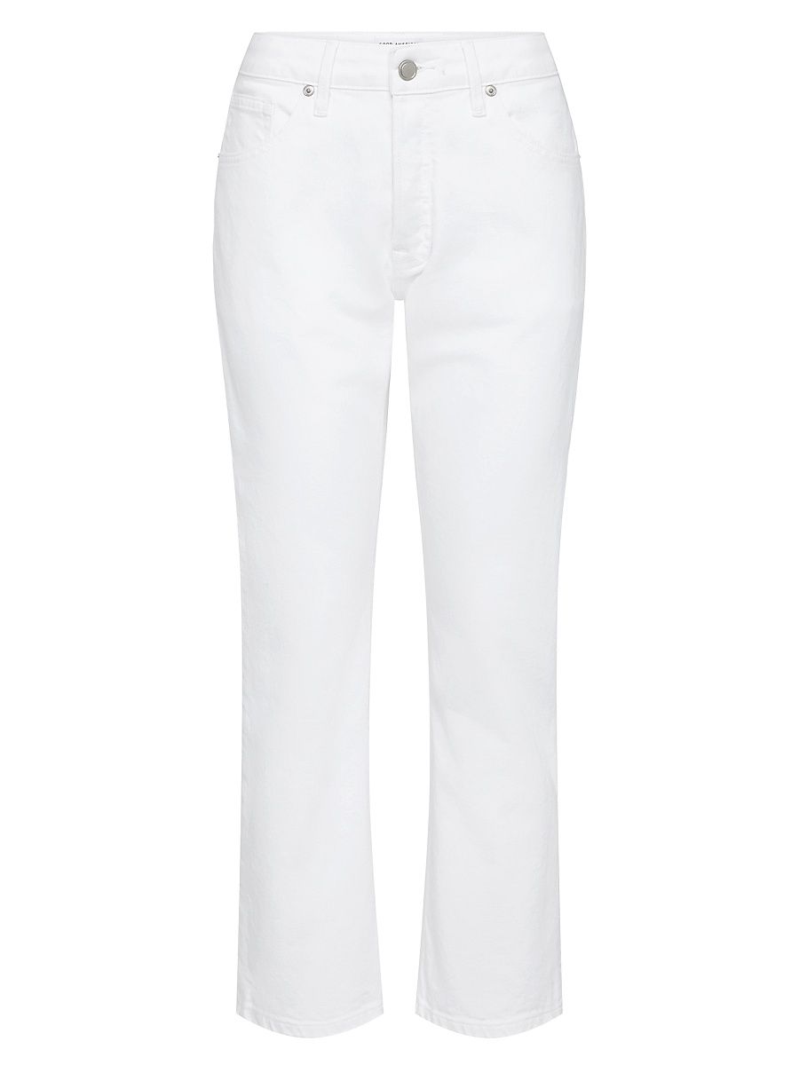 Women's Vintage Straight Ankle Jeans - White - Size 4