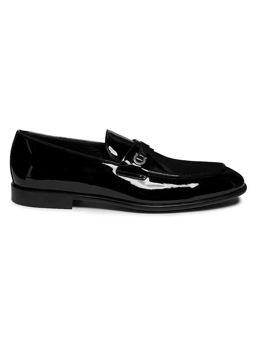 Men's Desio Patent Leather Loafers - Nero - Size 11.5
