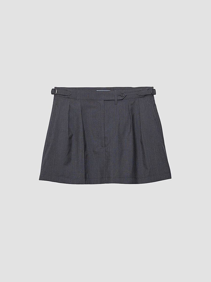 Women's Light Mohair Mini Skirt - Grey - Size 10