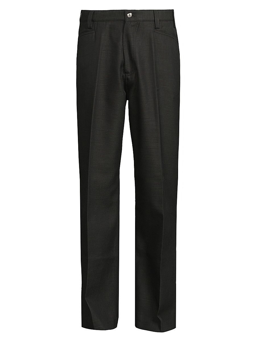 Men's Angel Relaxed Bootcut Trousers - Black - Size 32