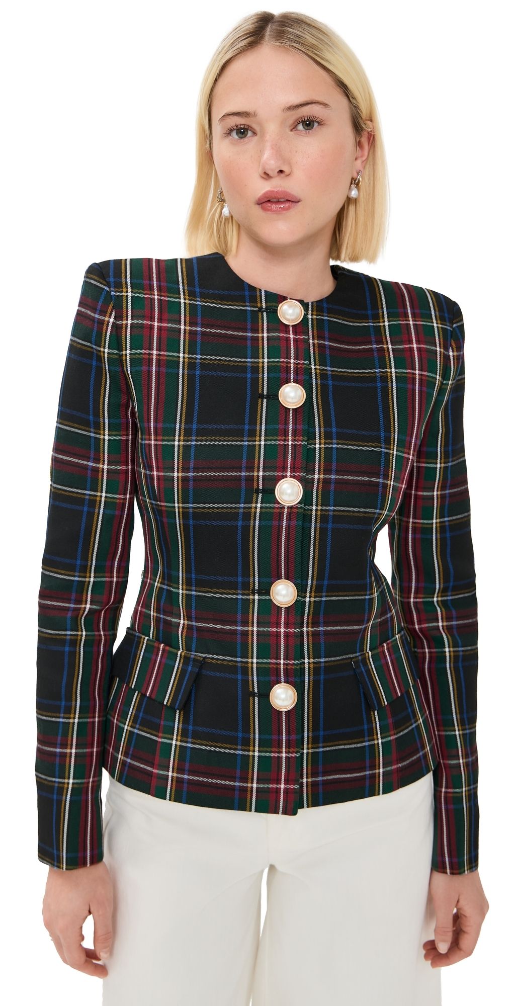 Retrofête Rora Jacket Black Tartan XS