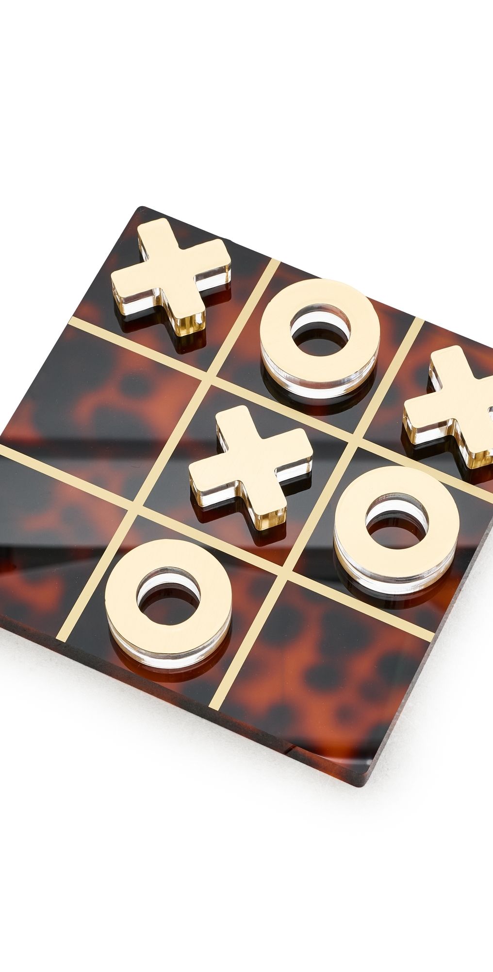 Tizo Design Lucite Tortoise Tic Tac Toe Tortoise One Size