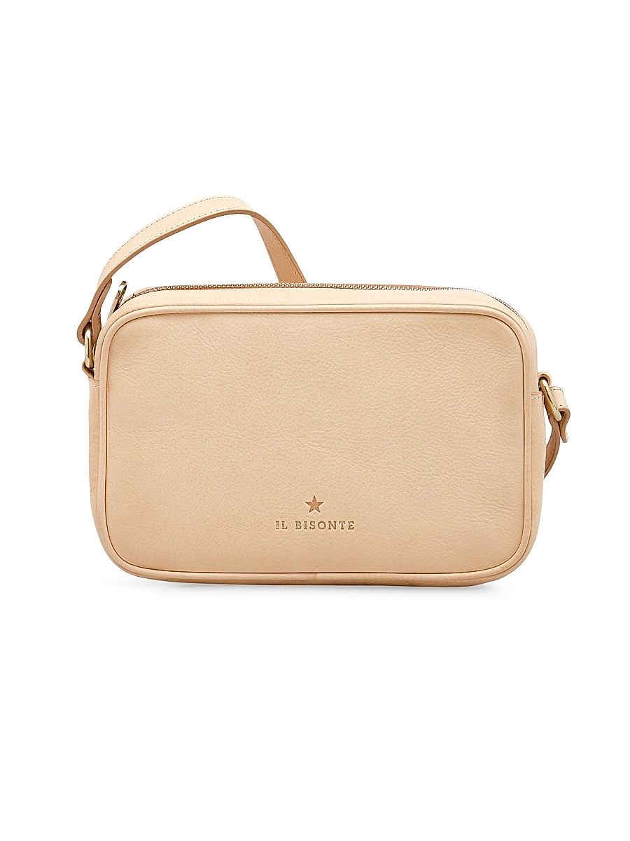 Women's Classic Oliveta Leather Crossbody Bag - Natural