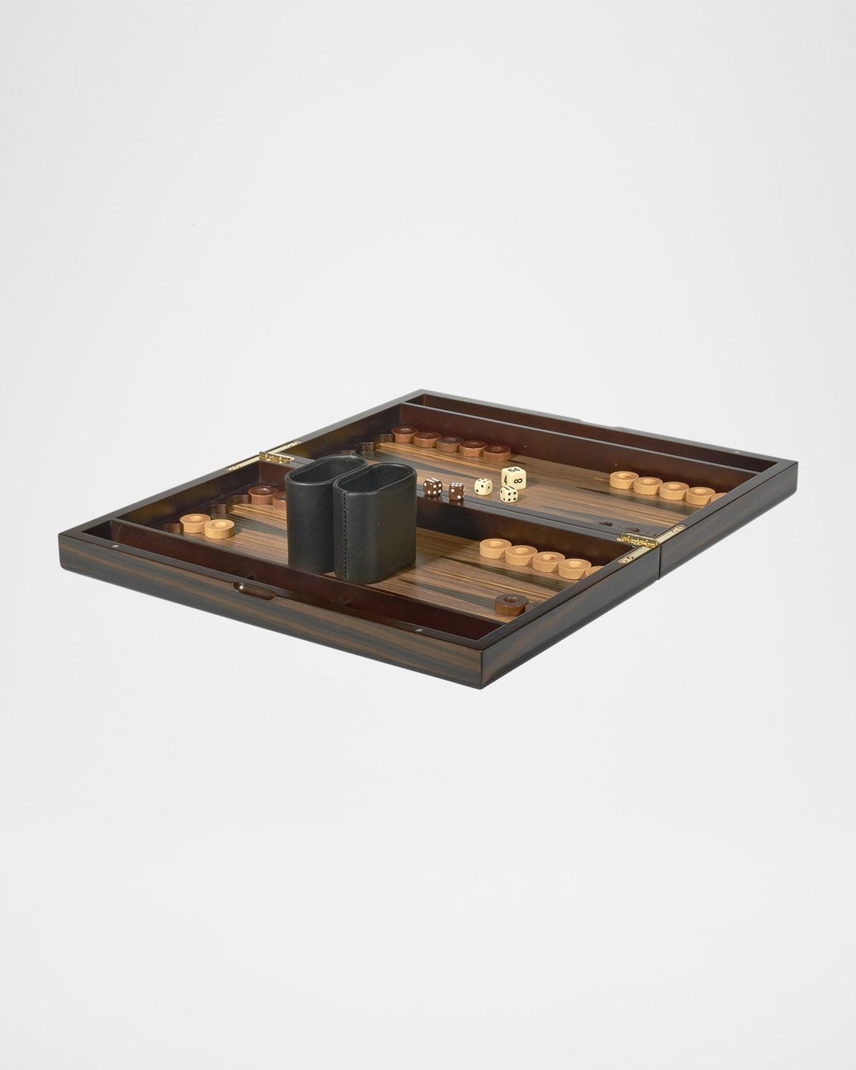 Polished Wood Backgammon Set