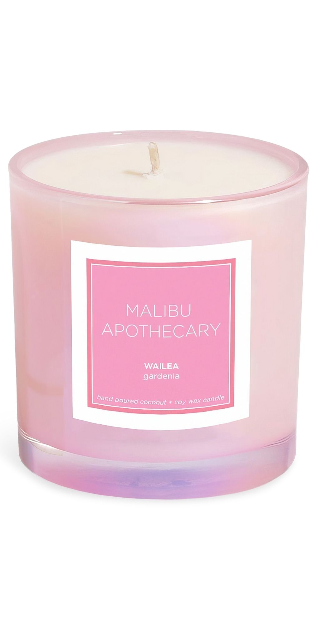 Malibu Apothecary Wailea Candle Iridescent Pink 7.5 oz/ 221 mL