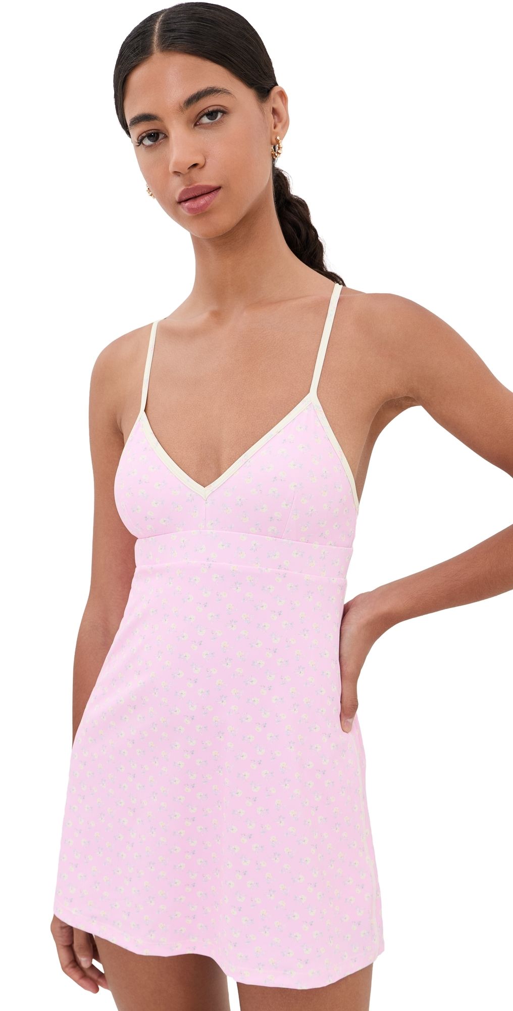 LoveShackFancy Lashinda Dress Polaroid Rose L