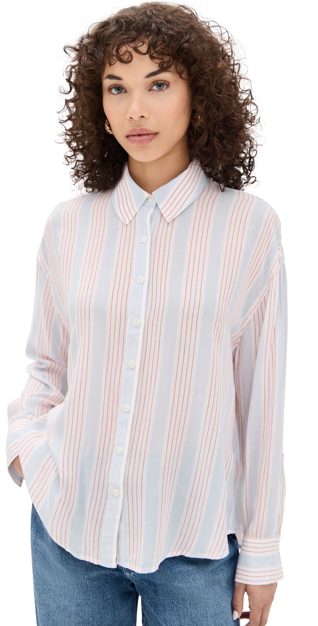 DAZE Lotus Shirt Cotton Candy Stripe XS