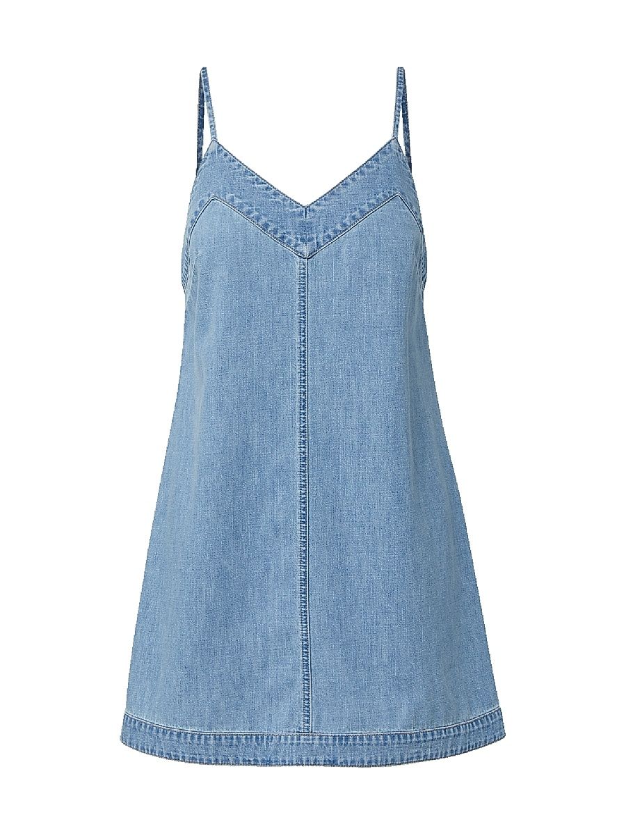 Women's Chapmond Cotton Denim A-Line Minidress - Big Splash - Size 6