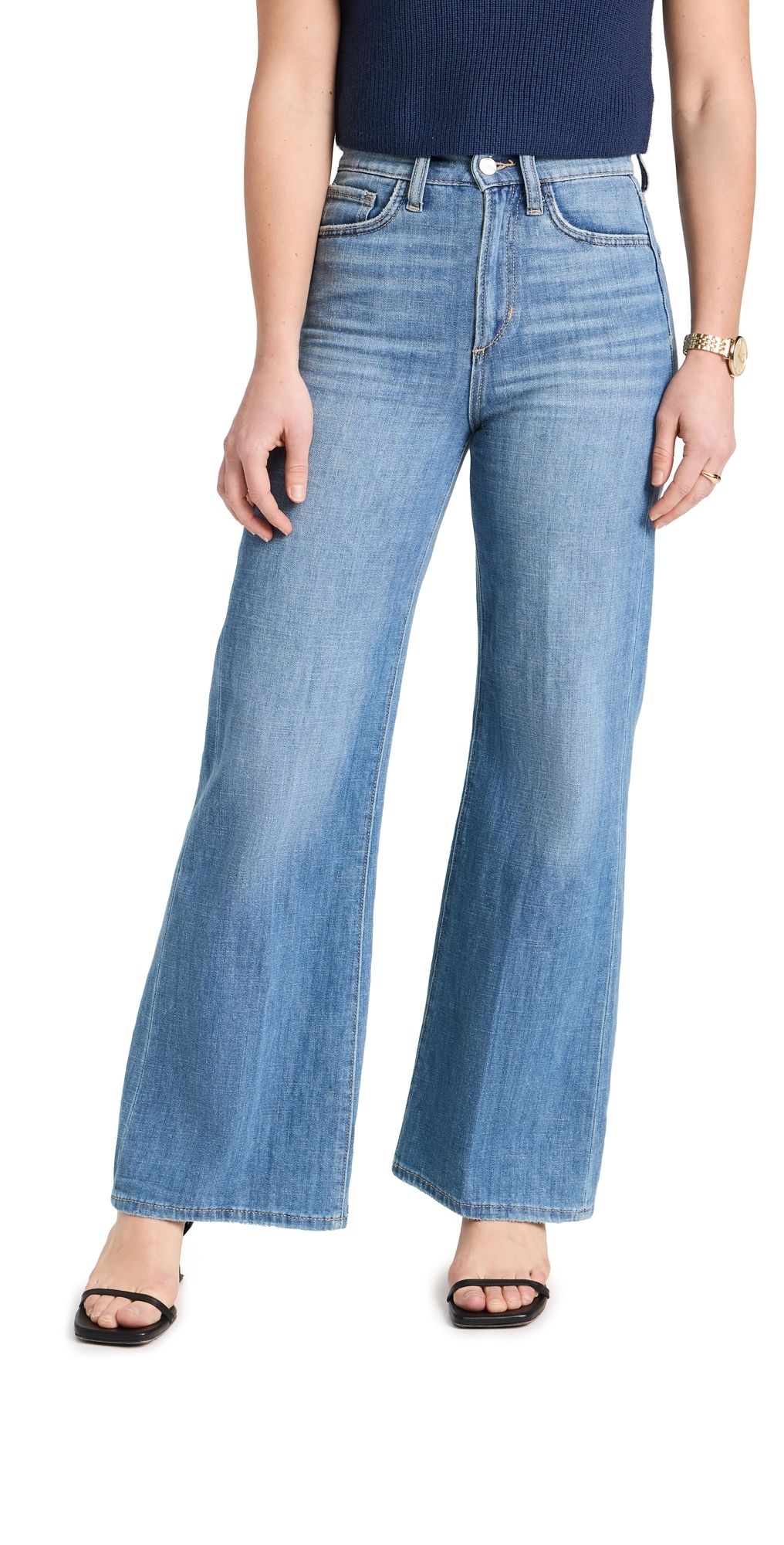 Joe's Jeans The Mia High Rise Wide Leg Petite Jeans Hot Shot 34