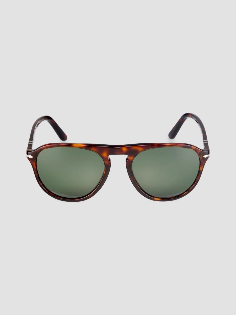 Persol Men's 55MM Aviator Sunglasses - Havana