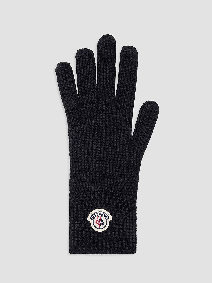 Men's Gloves in Wool - Black - Size XL