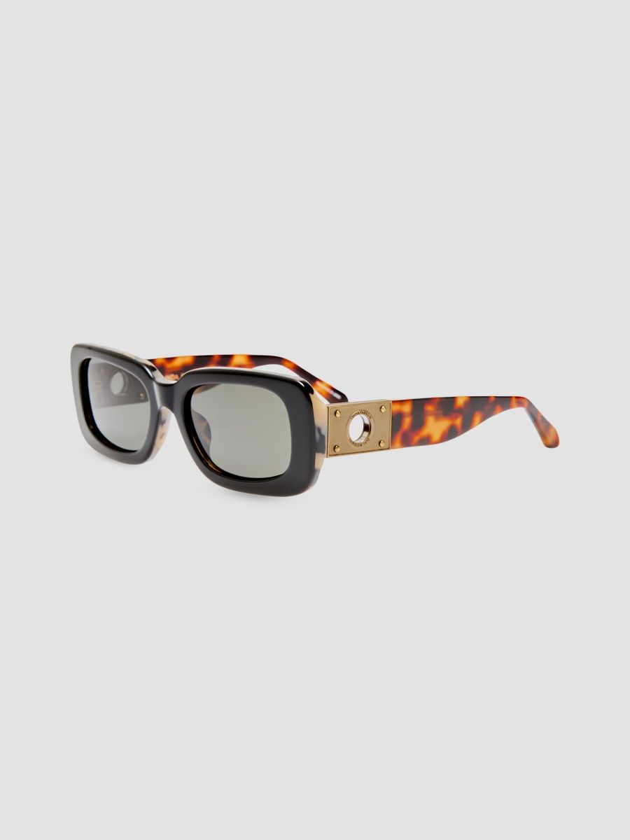 Women's Belle 54MM Rectangular Sunglasses - Black