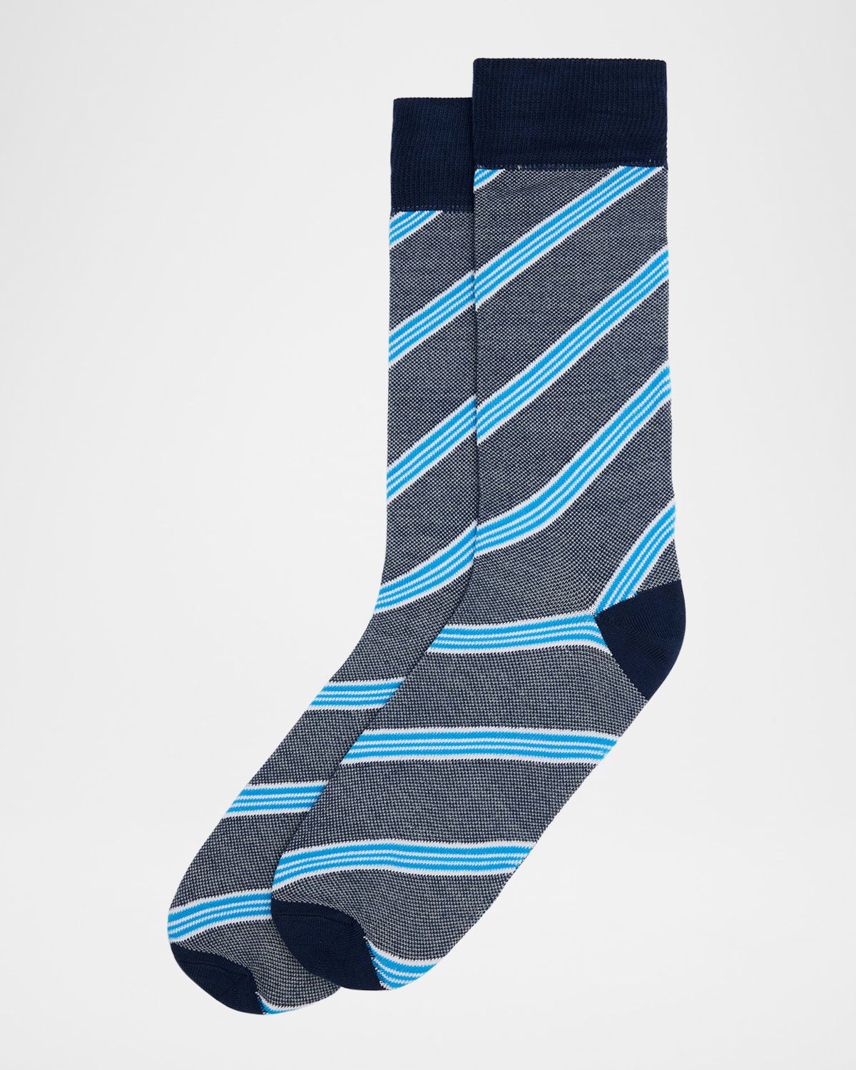 Men & apos;s Diagonal Birdseye Crew Socks