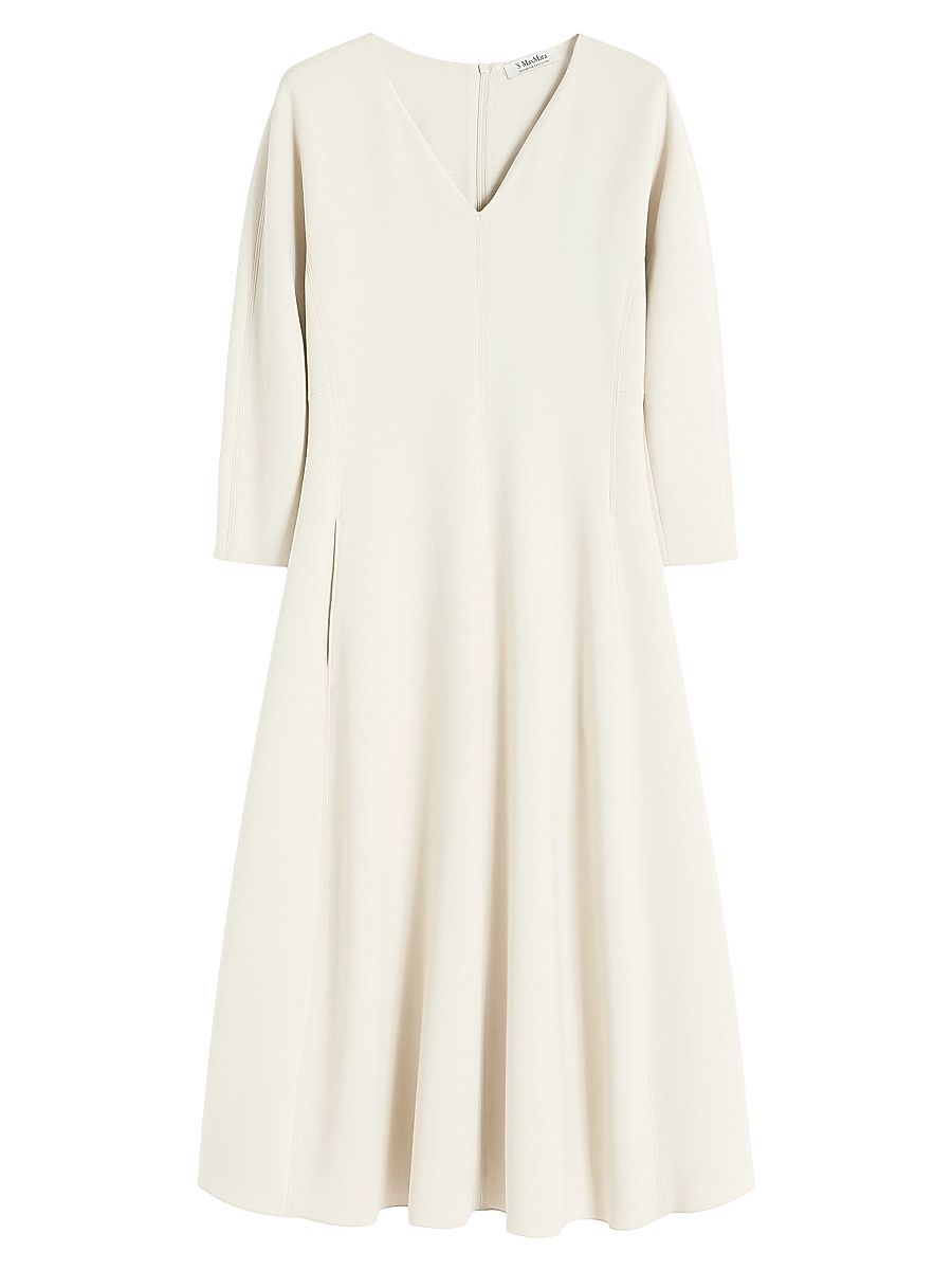 Women's Stretch Jersey Dress - Ecru - Size XL