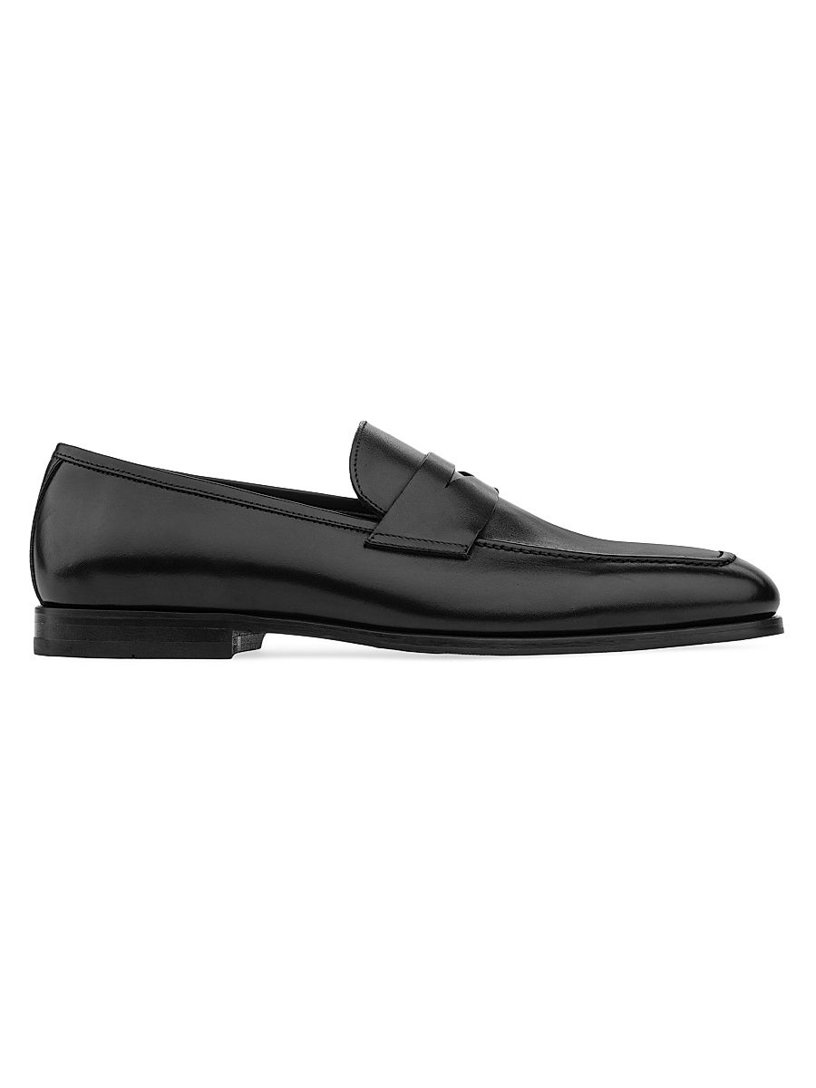 Men's Ronny Leather Loafers - Nero - Size 11