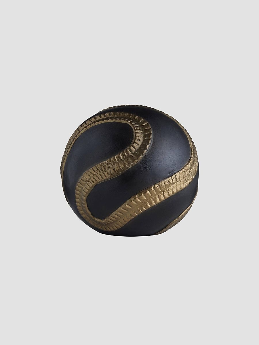 Marnie Sphere Sculpture - Black