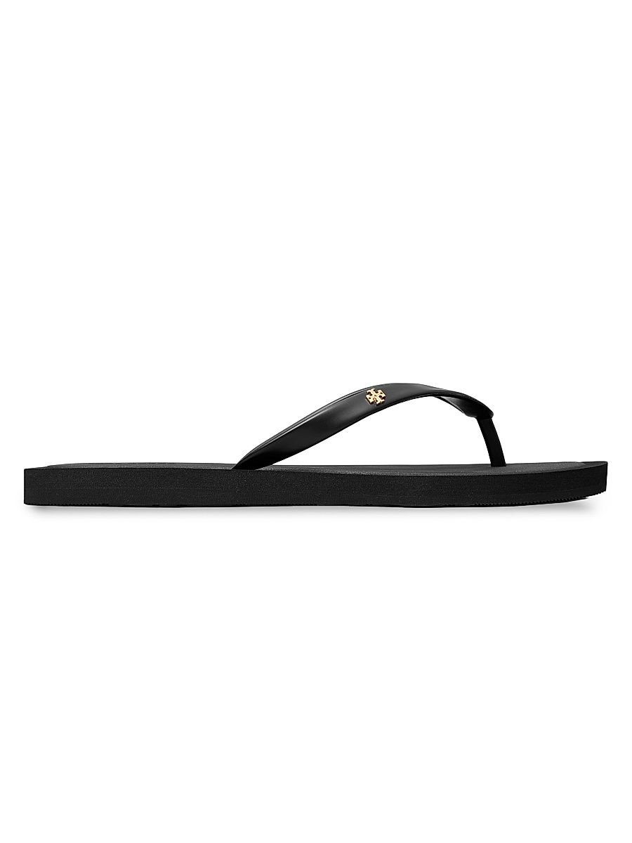 Women's Kira Padded Flip-Flops - Perfect Black Gold - Size 10