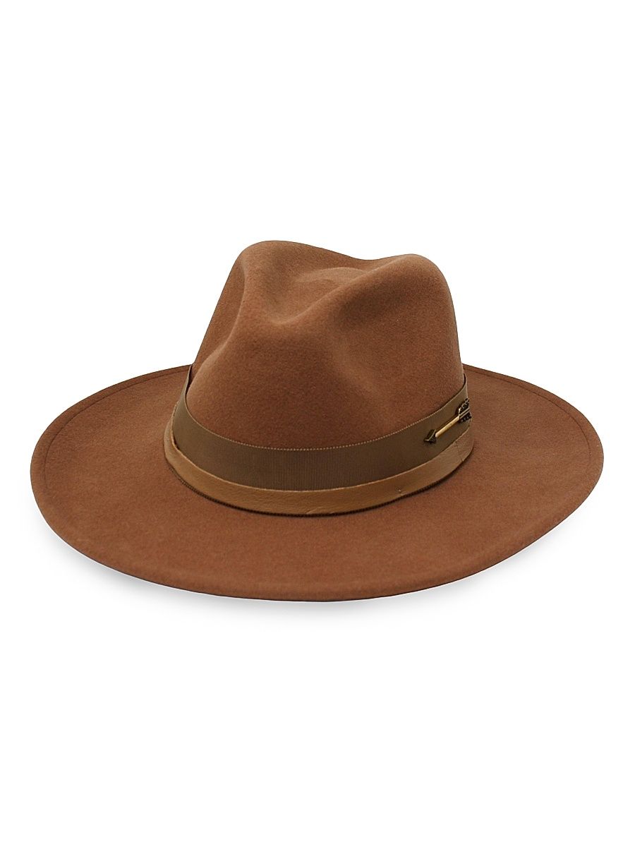 Freya Women's Maverick Wool Fedora - Coffee - Size Small