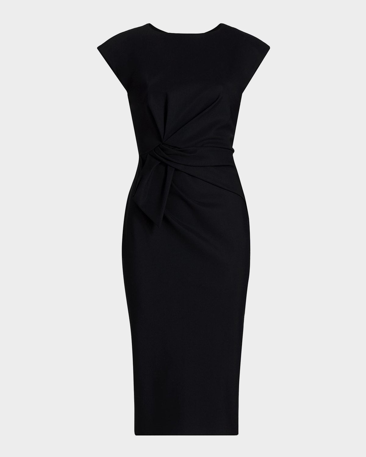 Zulek Cap-Sleeve Midi Sheath Dress