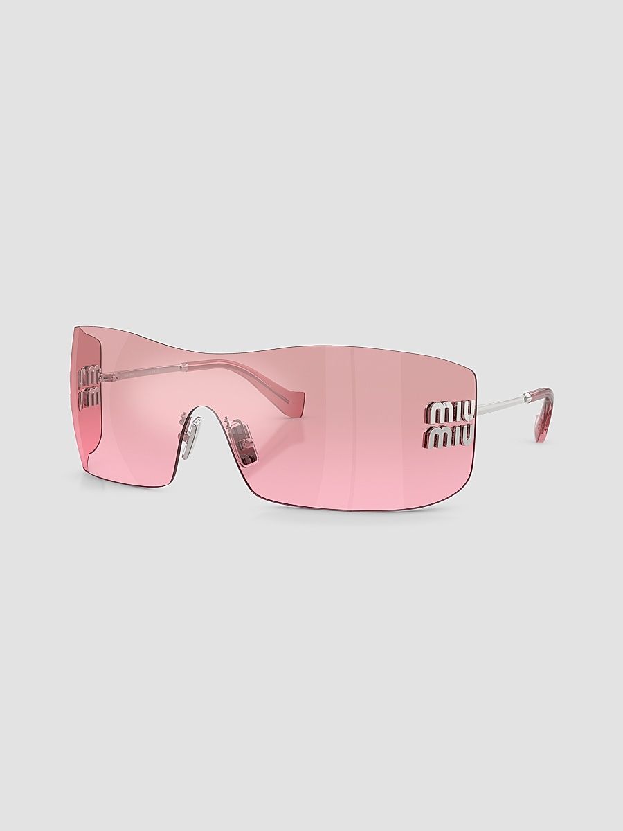 Women's B53S Rectangular Shield Sunglasses - Pink