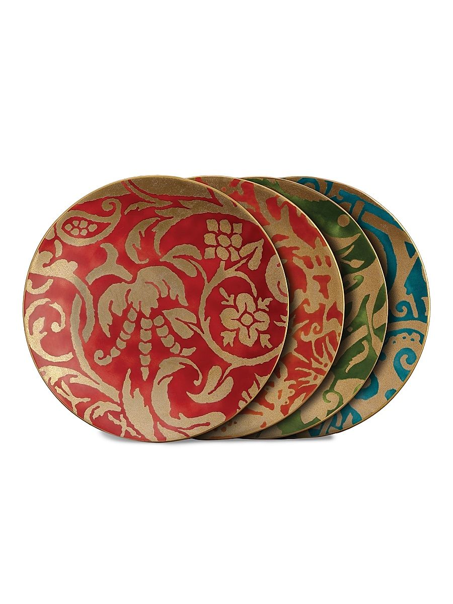 Fortuny Assorted Dessert Plates 4-Piece Set